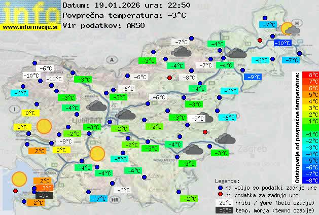 Trenutno vreme Postojna
