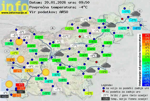 Trenutno vreme Nova Gorica