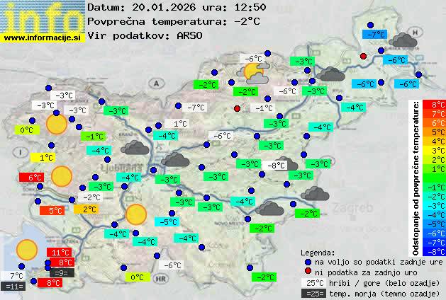 Trenutno vreme Nova Gorica