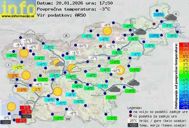 Trenutno vreme Nova Gorica