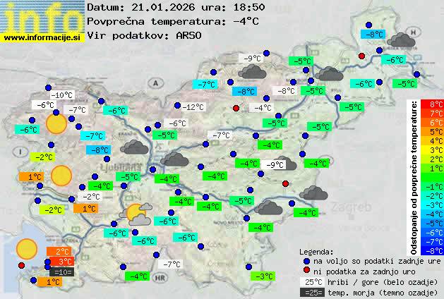 Trenutno vreme Kranjska Gora