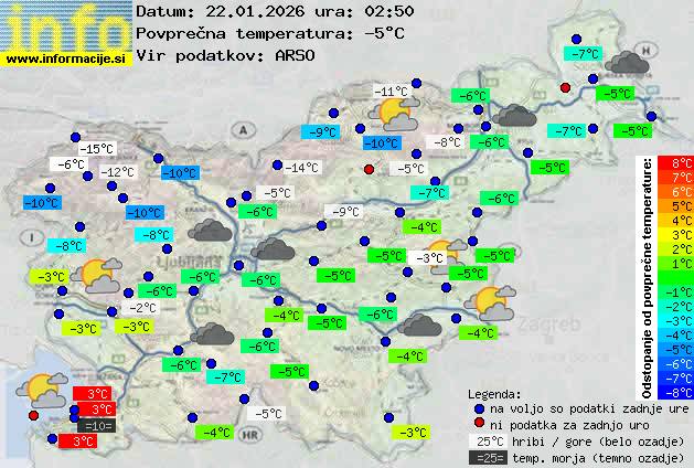 Trenutno vreme Kranjska Gora