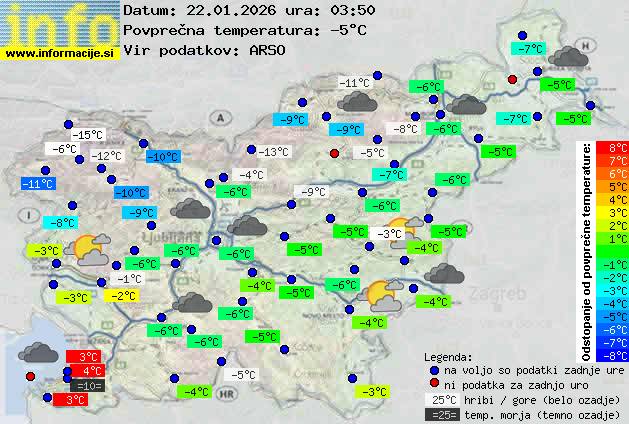 Trenutno vreme Nova Gorica