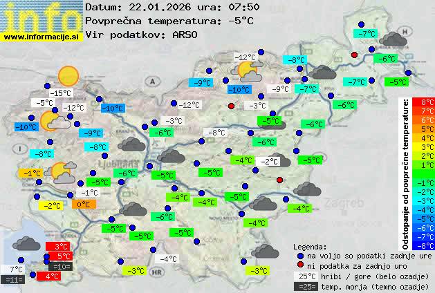 Trenutno vreme Postojna