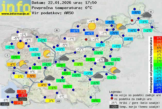 Trenutno vreme Ljubljana