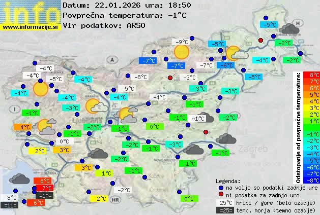 Trenutno vreme Nova Gorica