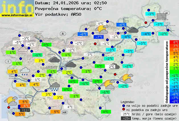 Trenutno vreme Nova Gorica