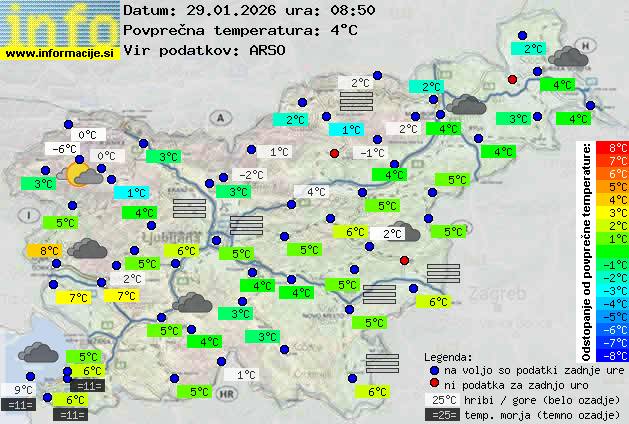 Trenutno vreme Ljubljana