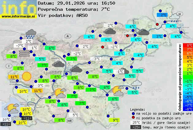 Trenutno vreme Nova Gorica