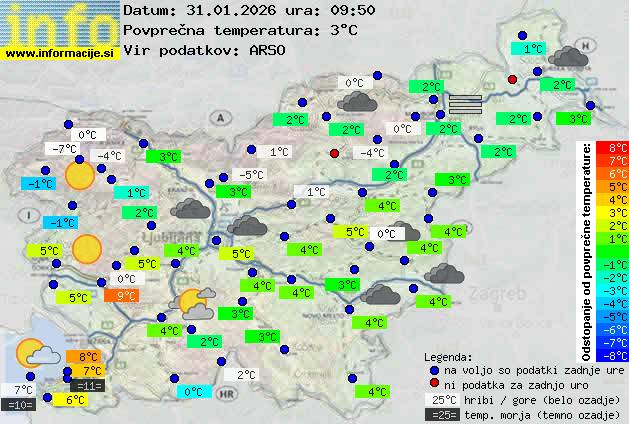 Trenutno vreme Sežana