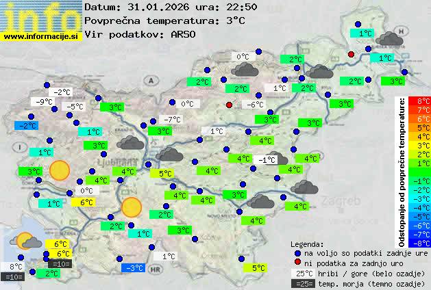 Trenutno vreme Nova Gorica