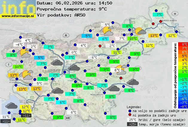 Trenutno vreme Postojna