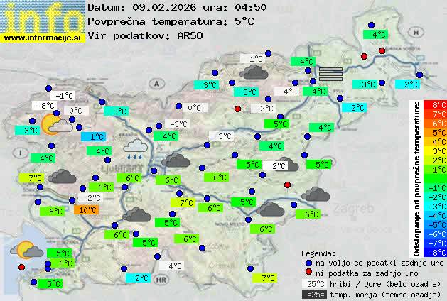 Trenutno vreme Postojna