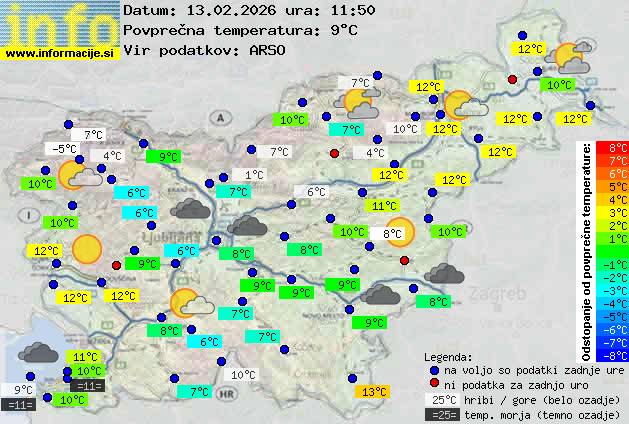 Trenutno vreme Nova Gorica