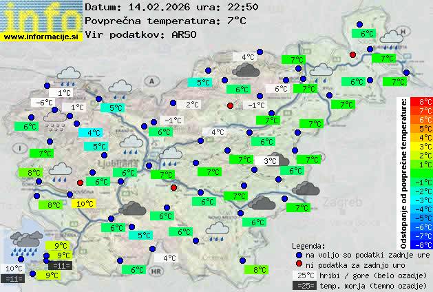 Trenutno vreme Nova Gorica
