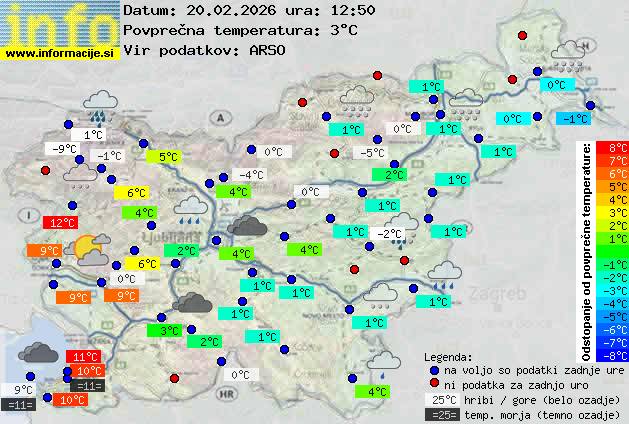 Trenutno vreme Zagorje ob Savi