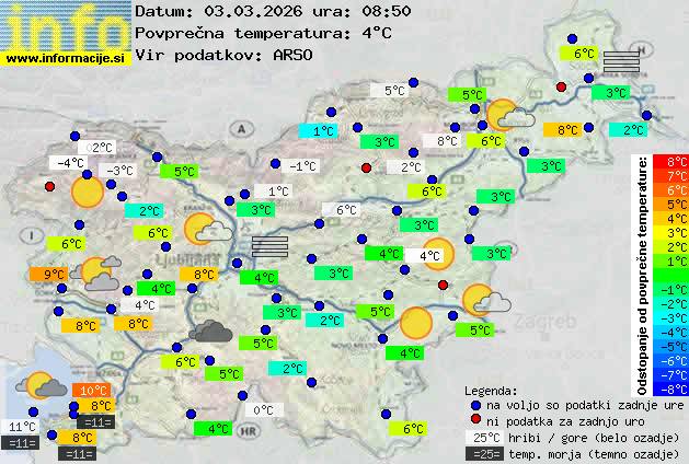Trenutno vreme Kočevje