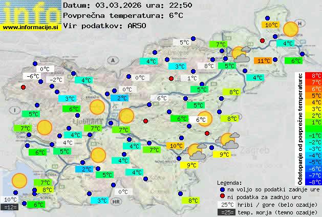 Trenutno vreme Postojna