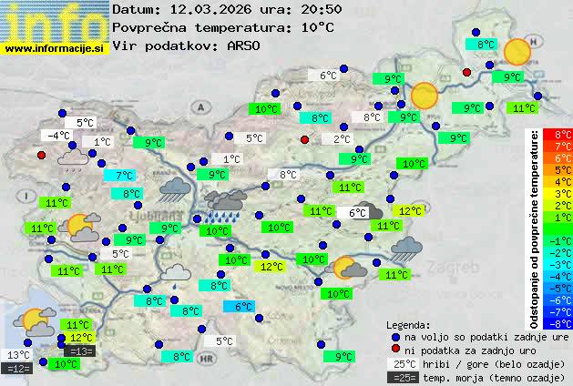 Trenutno vreme Ljubljana