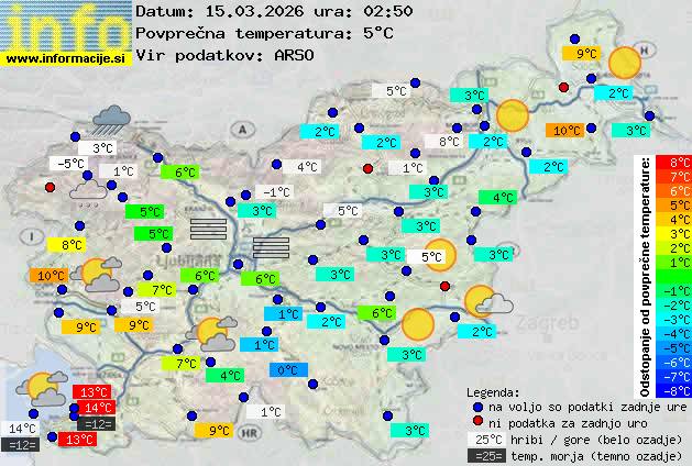 Trenutno vreme Zagorje ob Savi