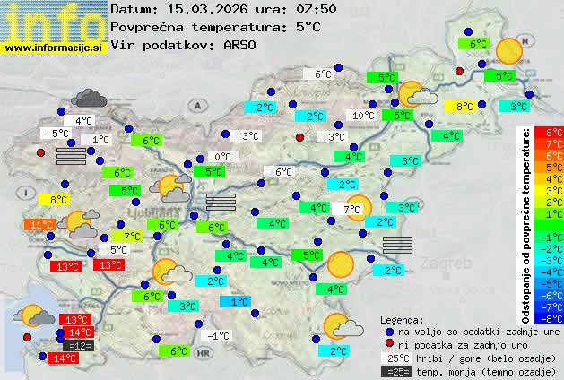 Trenutno vreme Rogaška Slatina