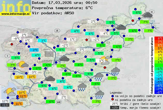 Trenutno vreme Slovenska Bistrica