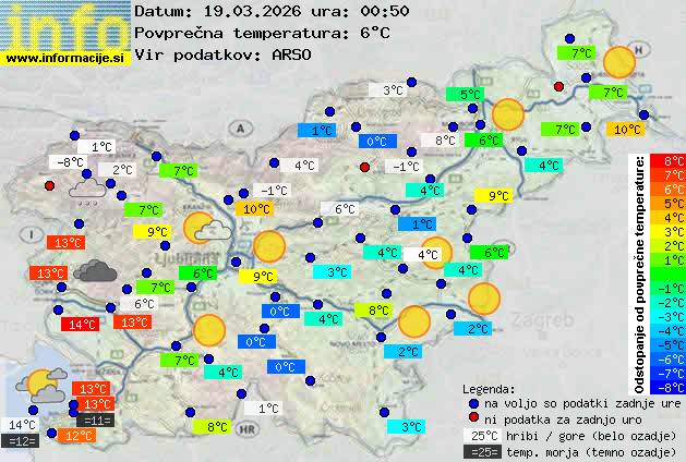 Trenutno vreme Ljubljana