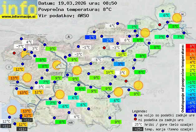 Trenutno vreme Ajdovščina