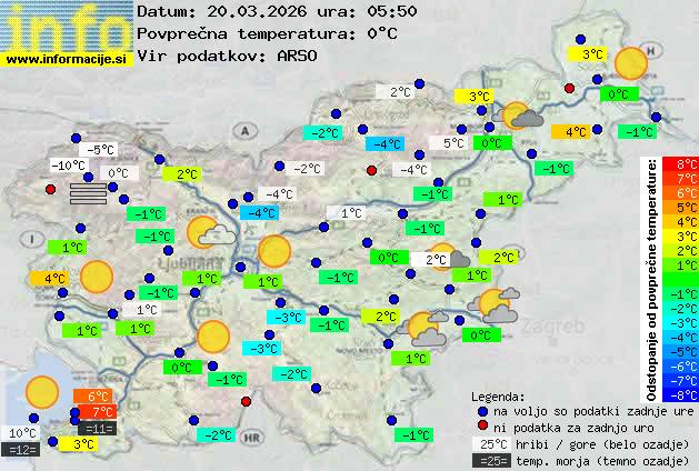 Trenutno vreme Nova Gorica