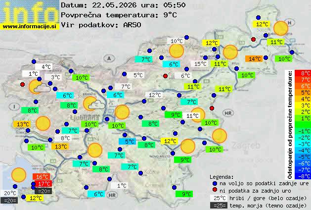 Trenutno vreme Postojna