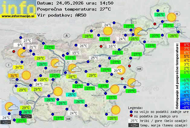 Trenutno vreme Domžale
