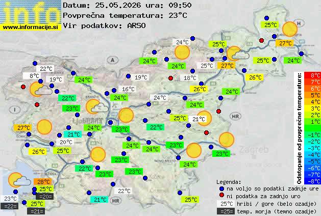 Trenutno vreme Zagorje ob Savi