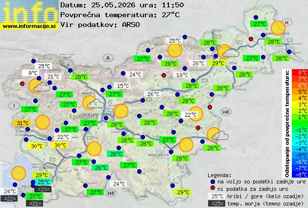 Trenutno vreme Postojna