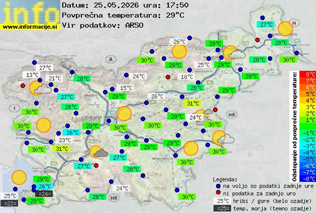 Trenutno vreme Nova Gorica