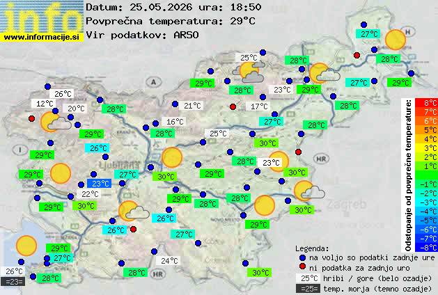 Trenutno vreme Nova Gorica