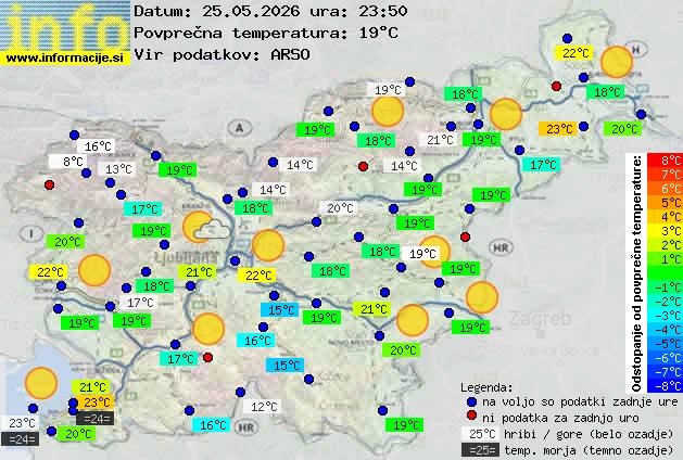 Trenutno vreme Ljubljana