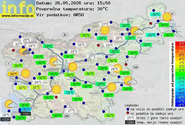 Trenutno vreme Ljubljana