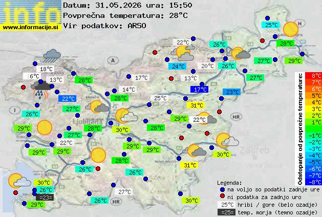 Trenutno vreme Nova Gorica