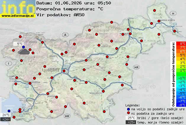 Trenutno vreme Zagorje ob Savi