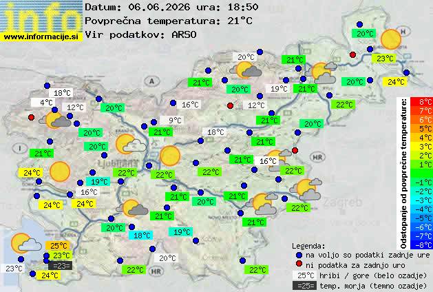 Trenutno vreme Postojna