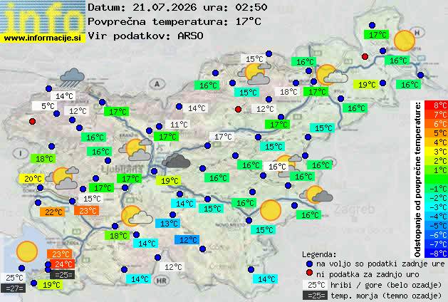 Trenutno vreme Kranjska Gora