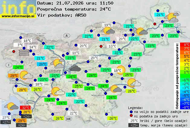 Trenutno vreme Kranjska Gora