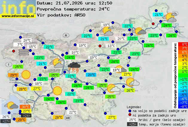 Trenutno vreme Kranjska Gora