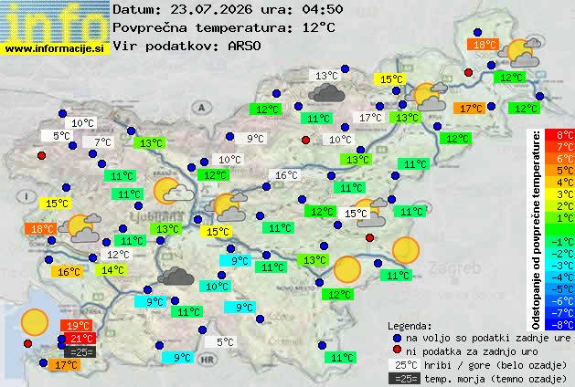 Trenutno vreme Kranjska Gora