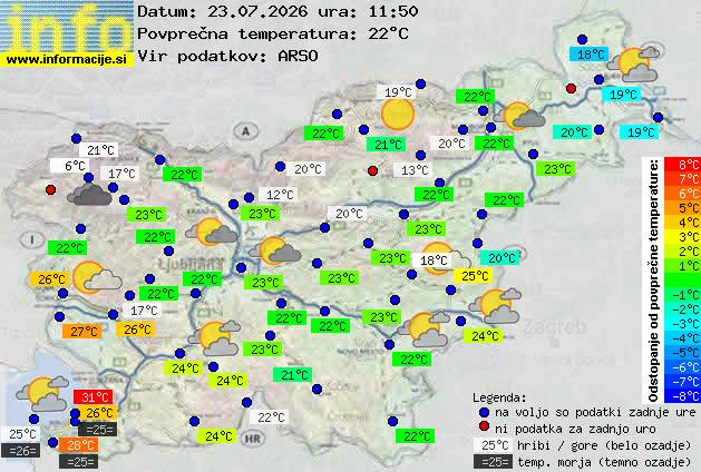 Trenutno vreme Ljubljana