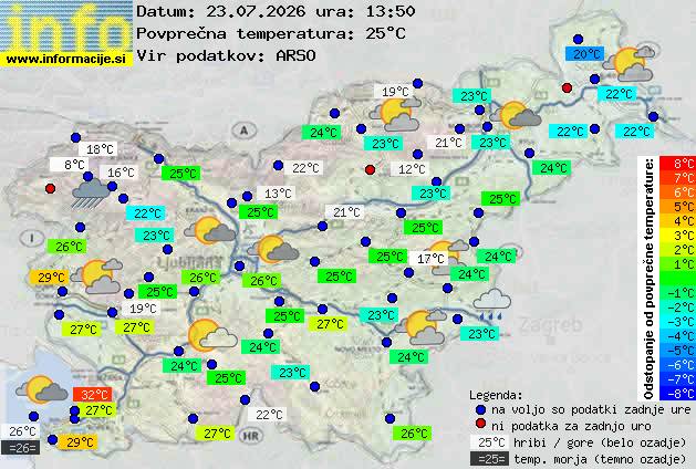 Trenutno vreme Ljubljana