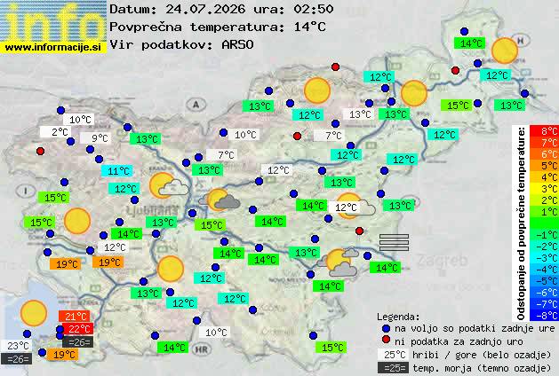 Trenutno vreme Ljubljana