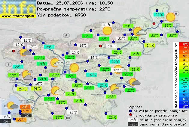 Trenutno vreme Postojna