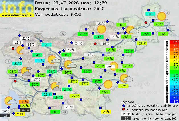Trenutno vreme Kočevje