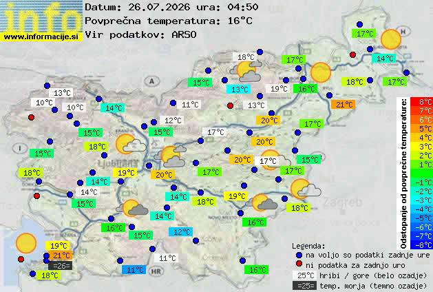 Trenutno vreme Nova Gorica